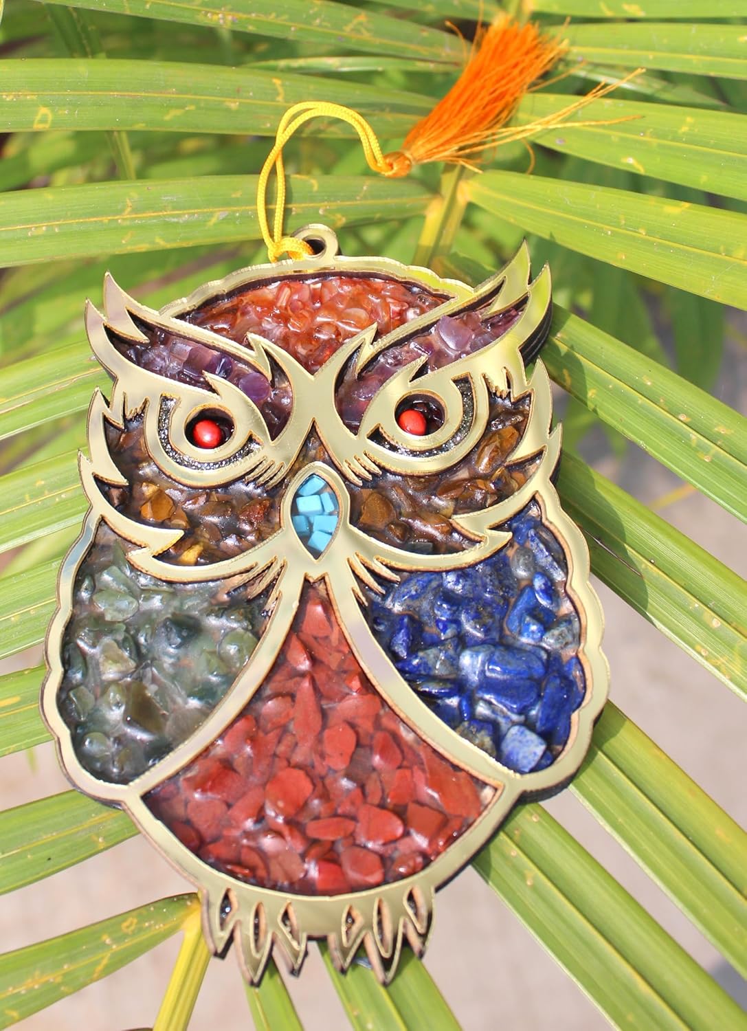 Jet International Wall hangings Chakra - Owl, Vastu Product, Remove Negative Energy, Priestly Blessing Evil Eye Protection, Home, Office and Car, 5 Inch - Image 6