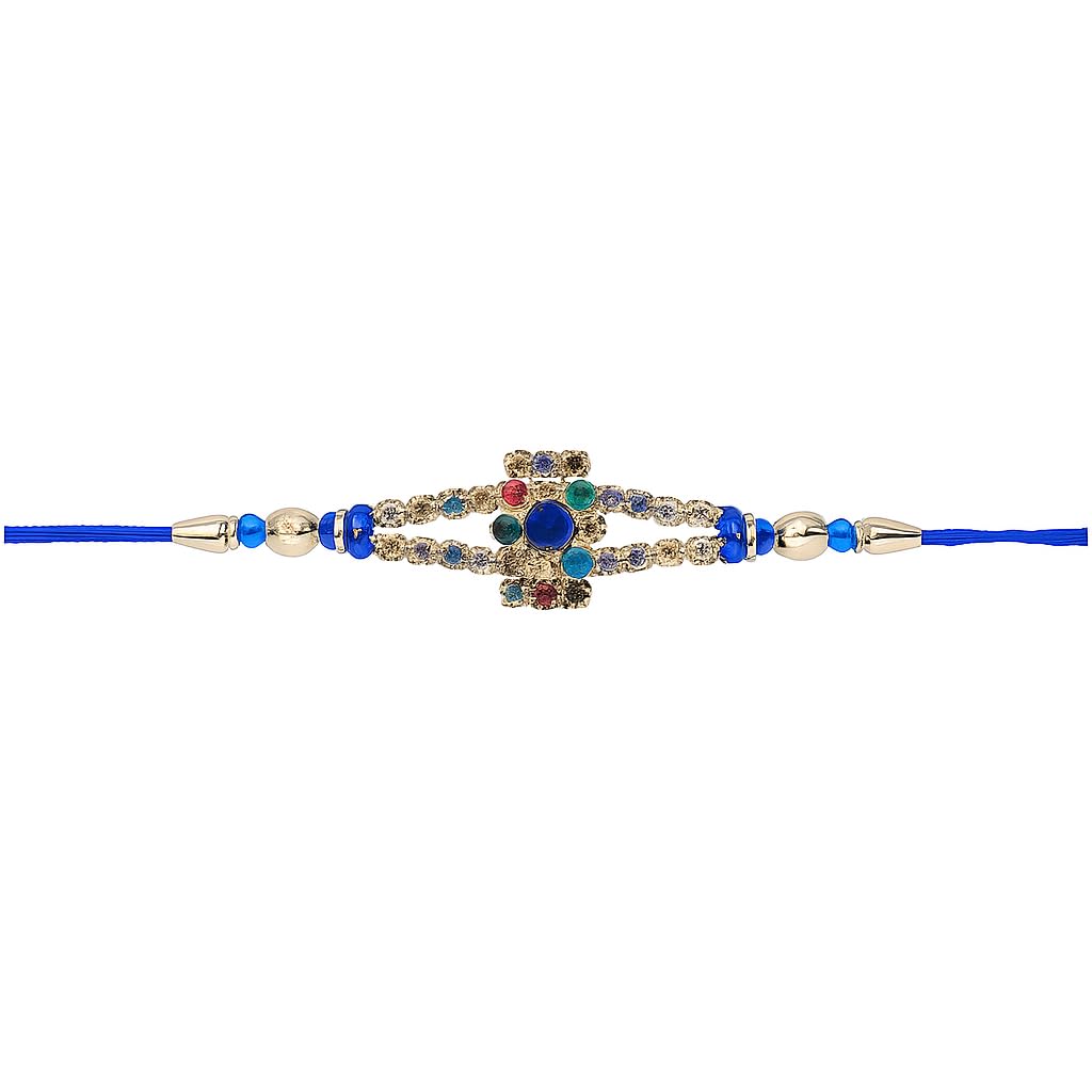 Designer Rakhi for Brother, Traditional Unique Rakhi Gift Box for Raksha Bandhan - Image 3