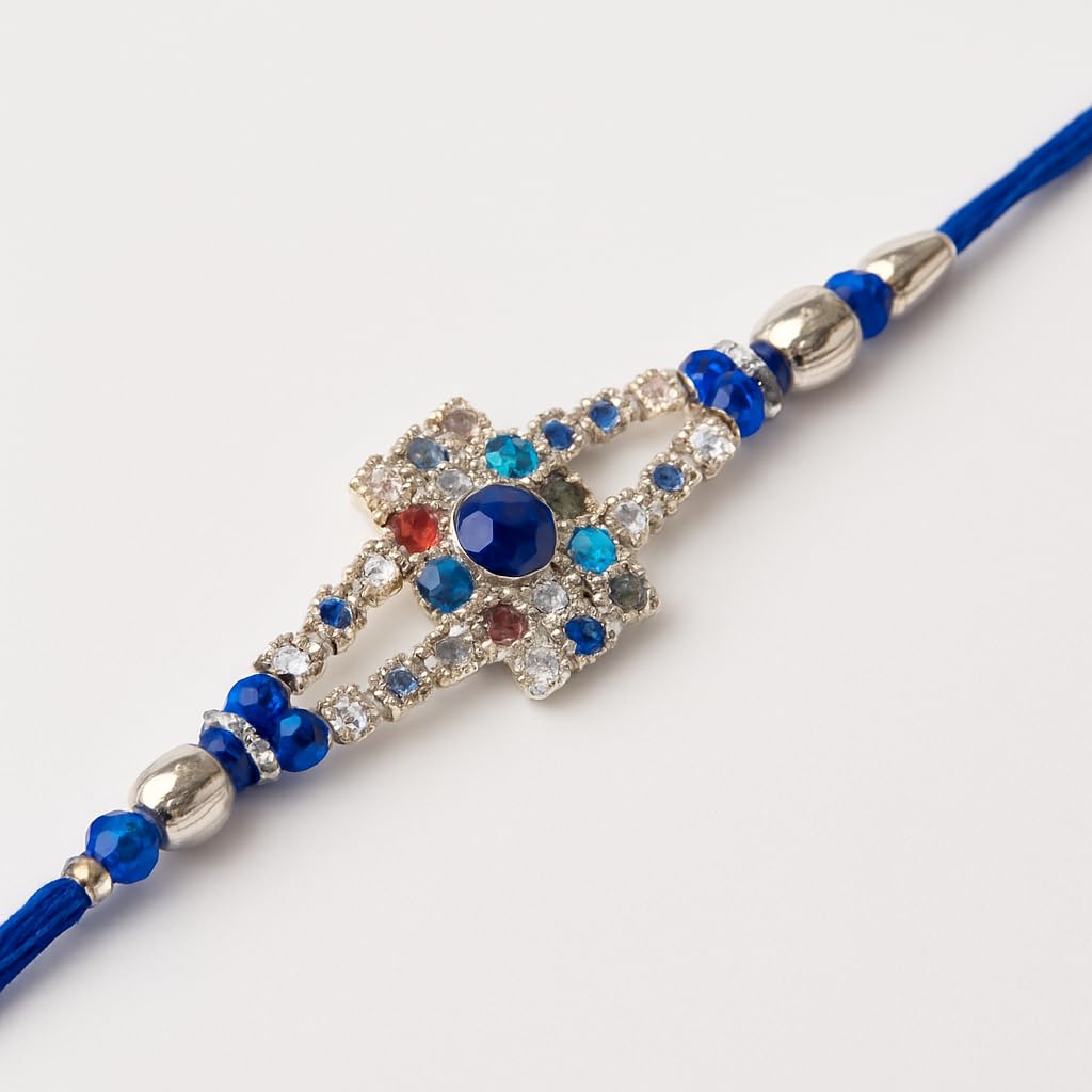 Designer Rakhi for Brother, Traditional Unique Rakhi Gift Box for Raksha Bandhan - Image 2