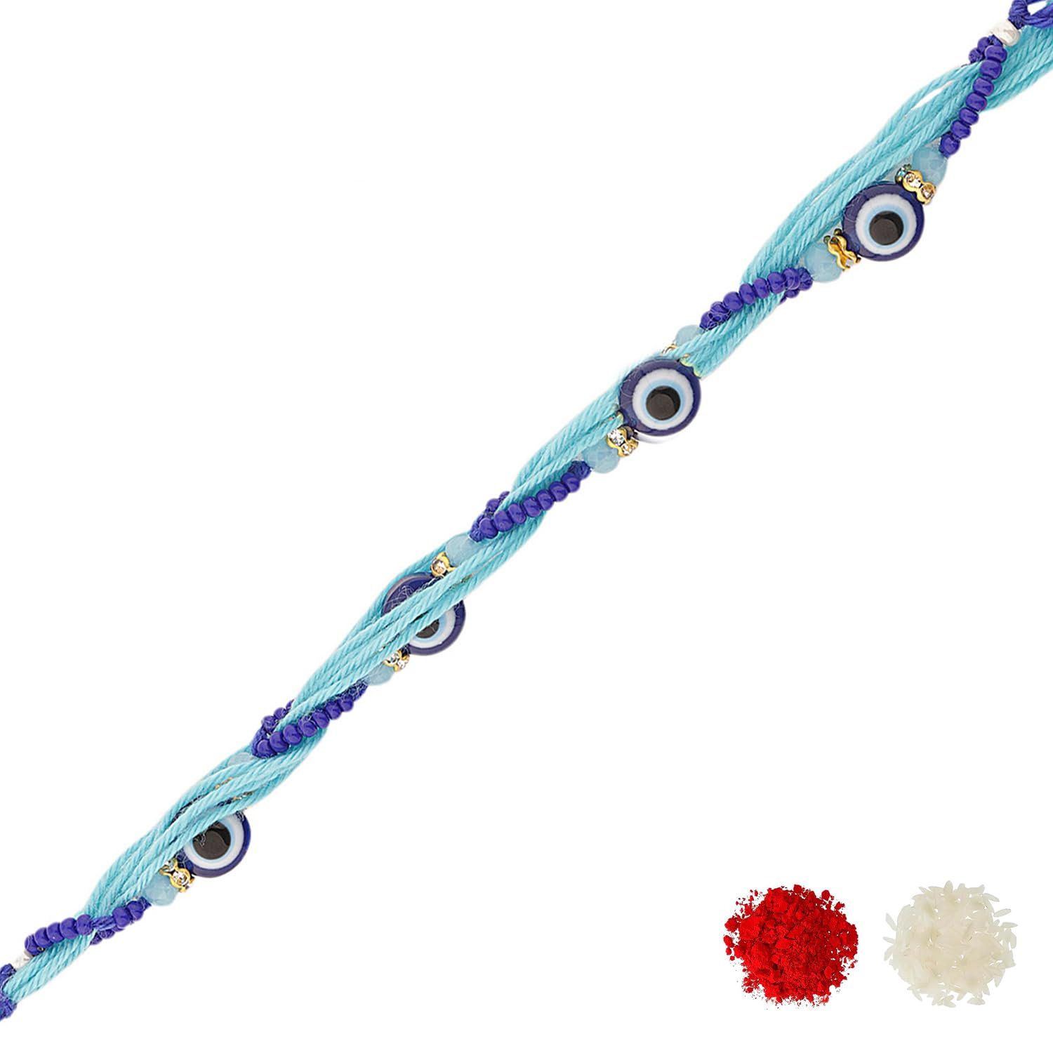 VOYLLA Fortune Of Love Evil Eye Rakhi For Brother|Men Rakhi|Rakhi Gift For Brother - Image 2