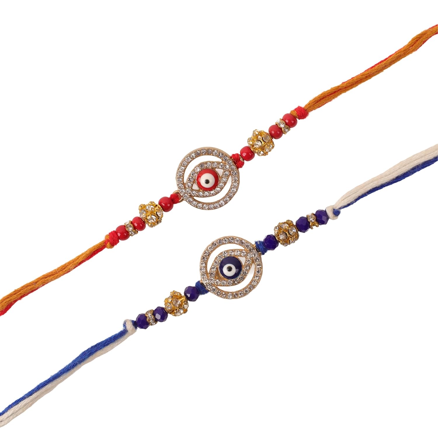 The Knot Company Bhaiya Bhabhi Rakhi for Rakshabandhan (2 Piece) with Tilak and Greeting Card - Rakhi for Brother and Bhabhi - Image 2